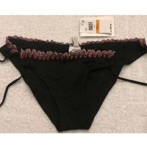 Becca Virtue Mardi Gras Blk Loop Tie Side Hipster